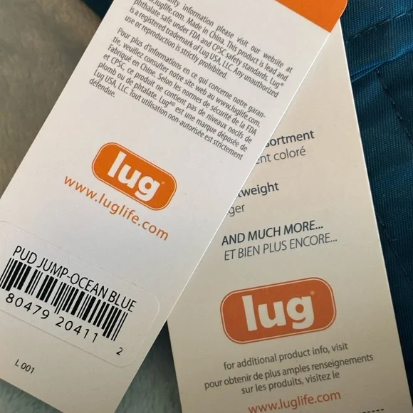 Brand New (NWT) quilted lug ocean blue Puddle Jumper - Picture 7 of 7